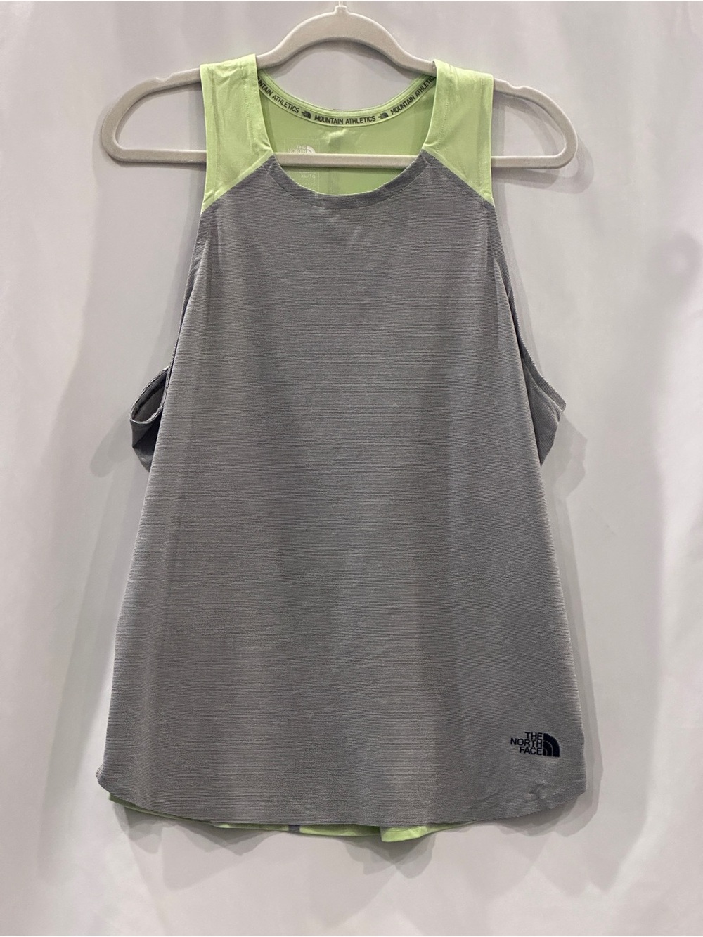 The North Face Gray and Lime Women's Tank Top